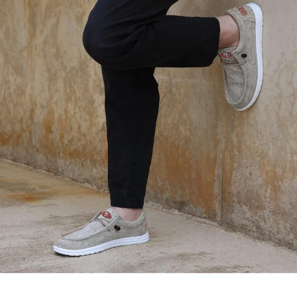 FOCO Men's NFL Team Logo Lightweight Loafers San Francisco 49ers Size S 7/8 NWT - Picture 15 of 16